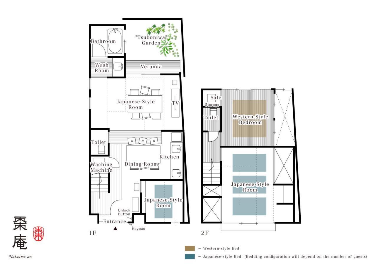 Вилла Natsume An Machiya House Киото Экстерьер фото